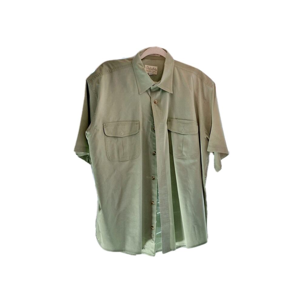Cabela's Men's Size L Casual Button Up Short Sleeve Shirt